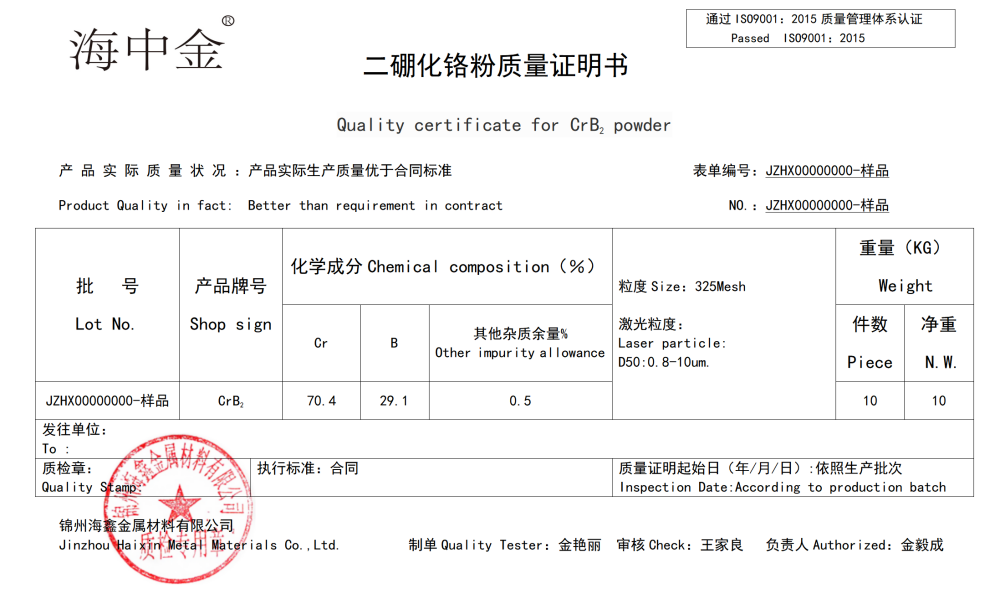 二硼化铬价格
